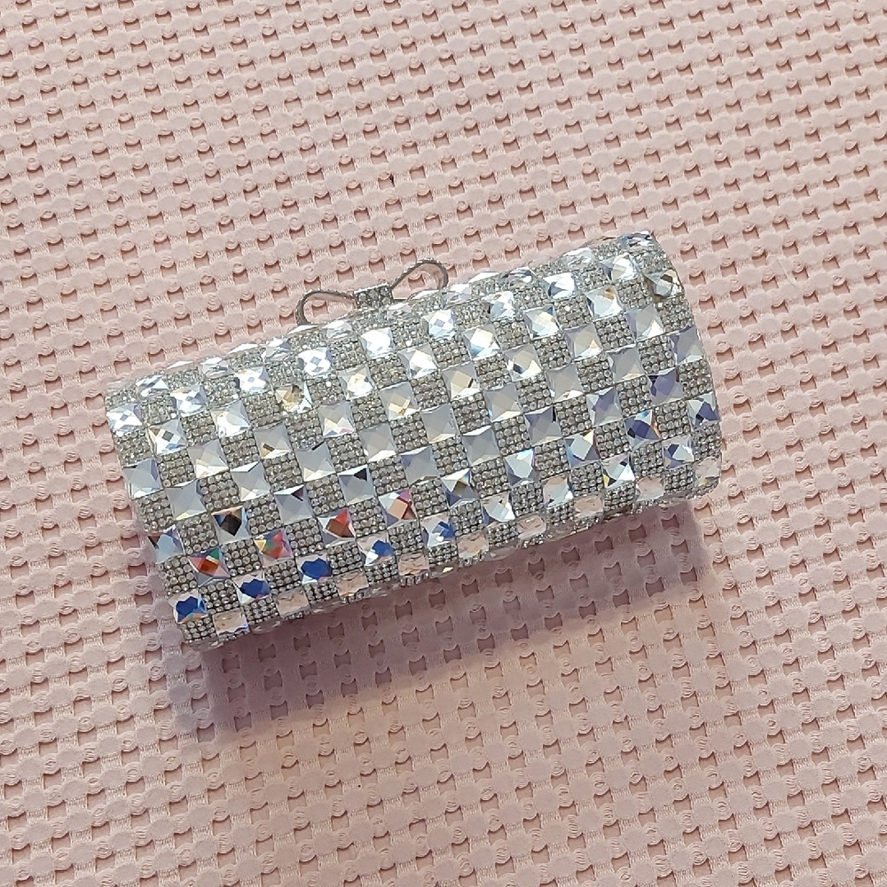 Elegant Silver Clutch Bag
